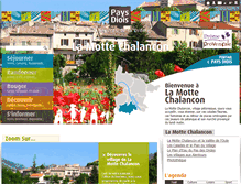 Tablet Screenshot of lamottechalancon-tourisme.com